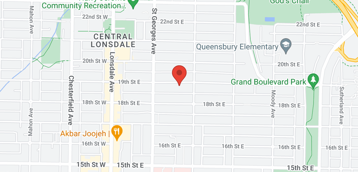 map of 245 E 19TH STREET